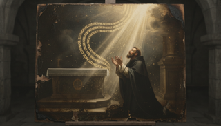 O Pai-Nosso: A Oração que Jesus Nos Ensinou — antiga pintura católica