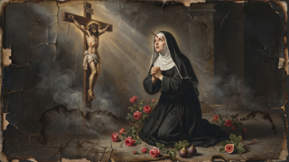 Neuvaine à sainte Rita — ancien retable catholique