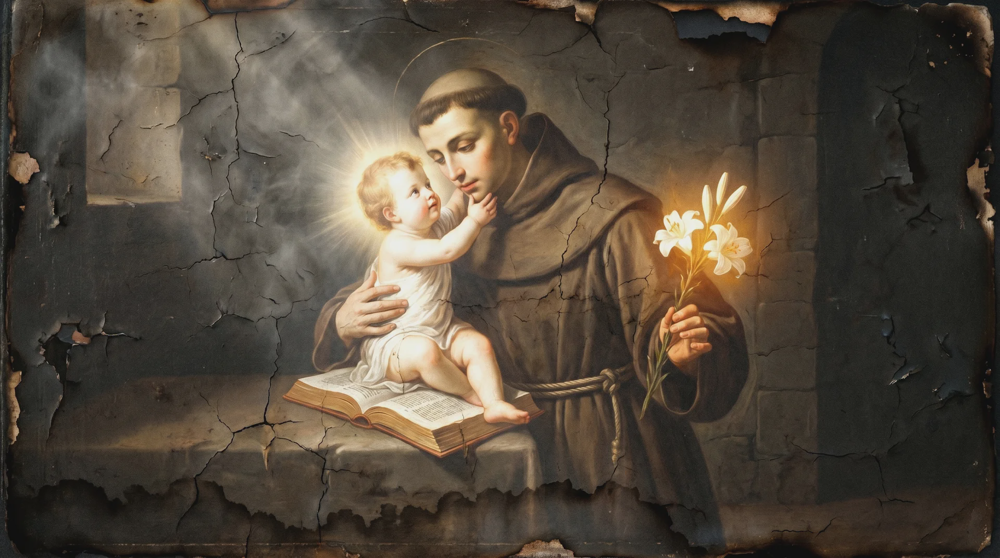 Novena de Santo Antônio — antiga pintura católica