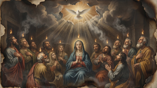 Neuvaine au Saint-Esprit — ancien retable catholique