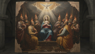 The Pentecost Novena to the Holy Ghost — ancient Catholic altarpiece