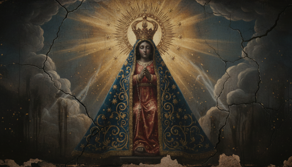 Novena de Nossa Senhora Aparecida — antiga pintura católica