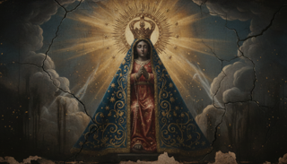 Novena de Nossa Senhora Aparecida — antiga pintura católica