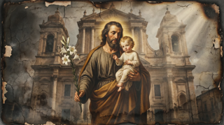 Neuvaine à saint Joseph — ancien retable catholique