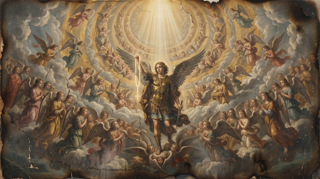 The Chaplet of St Michael the Archangel — ancient Catholic altarpiece