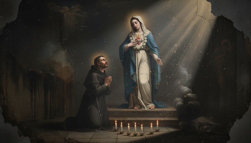 Novena to the Immaculate Heart of Mary — ancient Catholic altarpiece