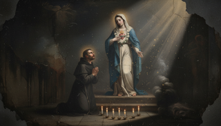 Novena to the Immaculate Heart of Mary — ancient Catholic altarpiece