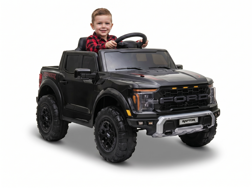Ford Raptor enfant 12V monoplace rouge vue avant