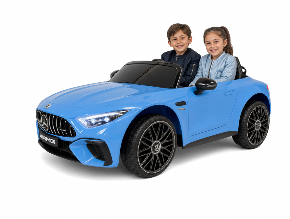 Voiture électrique enfant Mercedes SL 63 AMG 12V bleu métallisé