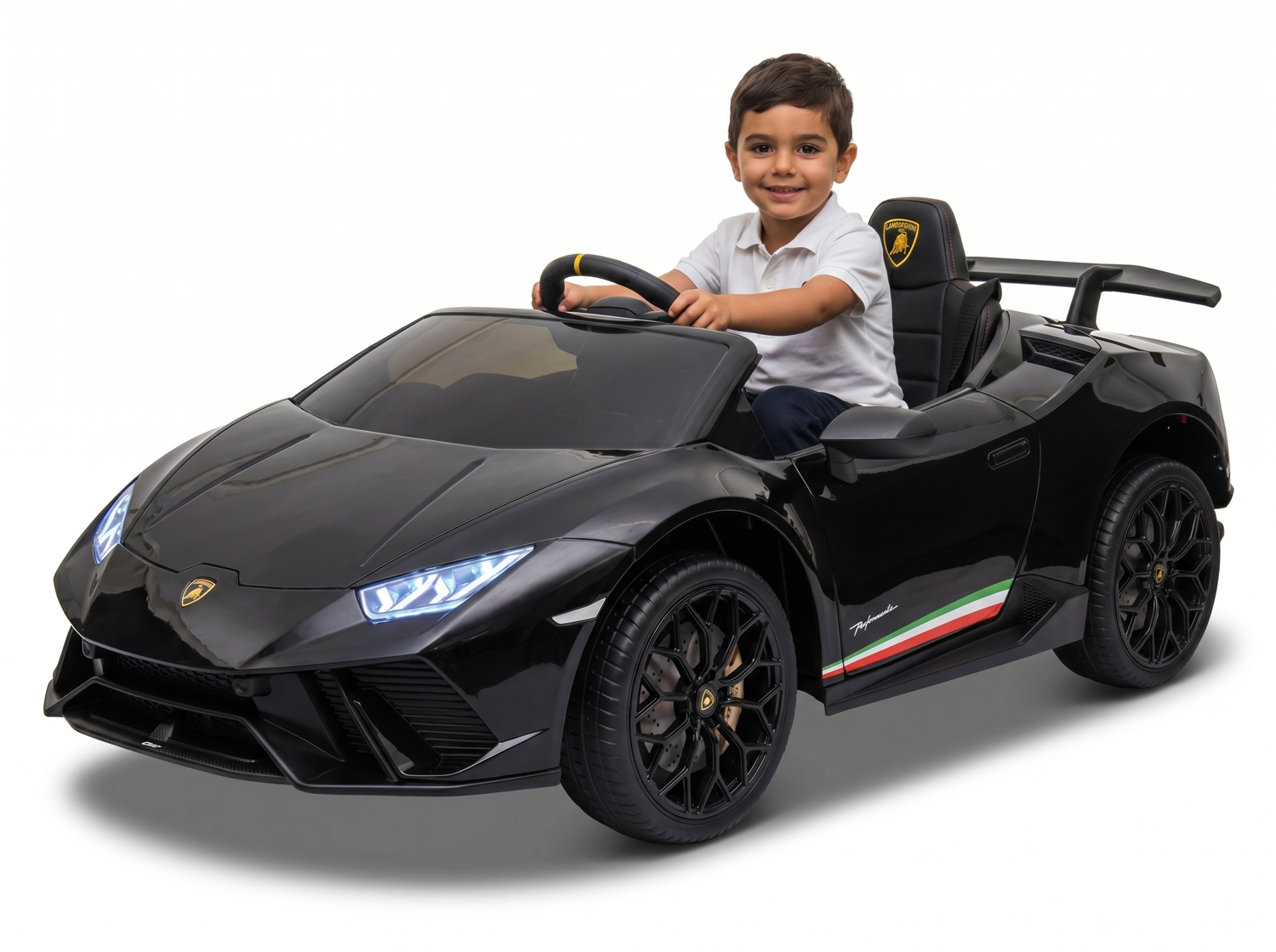 Lamborghini Huracán noir métallisé — vue 1