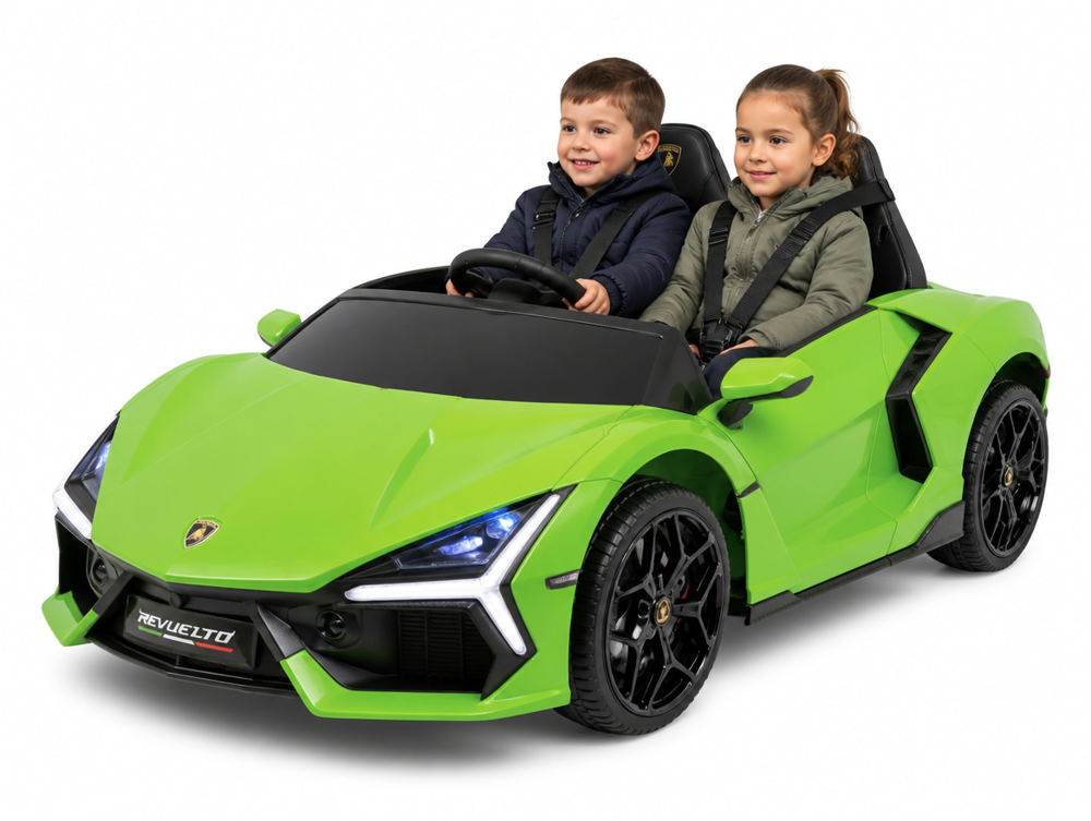 Voiture électrique enfant Lamborghini Revuelto 24V 2 places verte