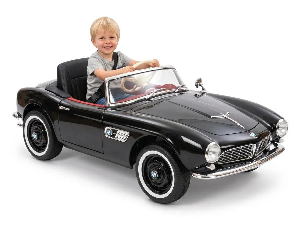 Voiture électrique enfant BMW 507 12V roadster vue trois-quarts