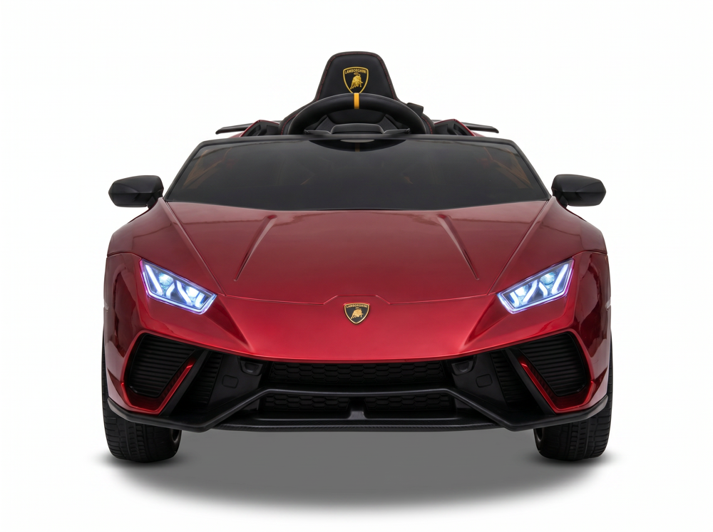 Lamborghini Huracán enfant 12V profil noir métallisé