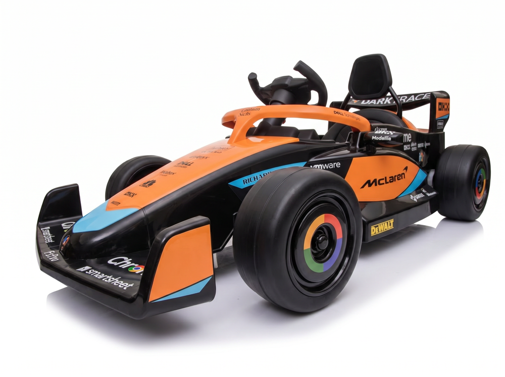 McLaren Formula 1 enfant cockpit ouvert vue dessus